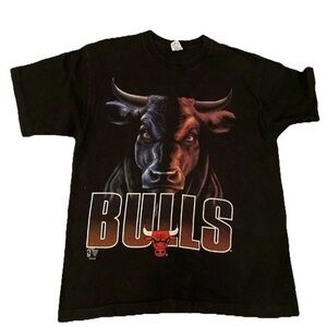 Vintage Early 1990s SINGLE STITCH Chicago Bulls Large T Shirt Official Licensed